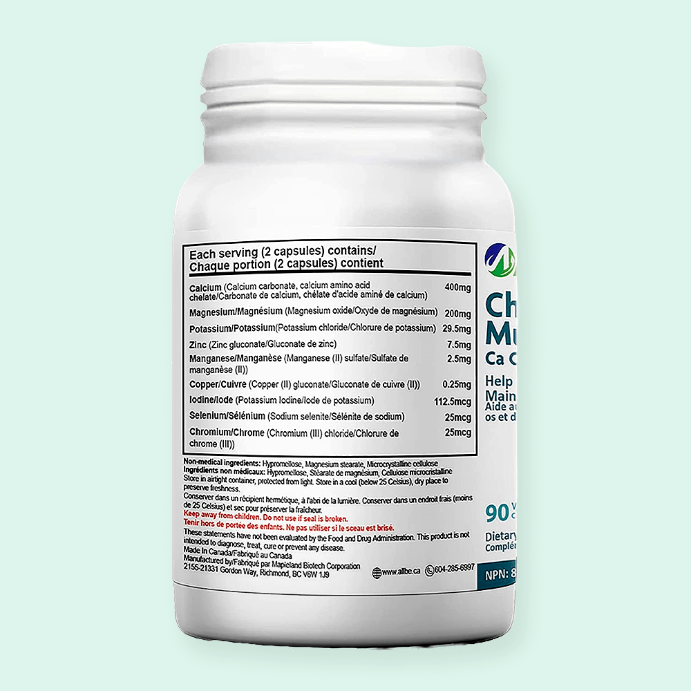 Chelated Ca & Multi-Minerals 90 Capsules